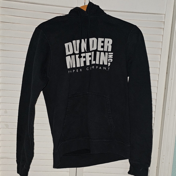 Dunder Mifflin Black hoodie Size Medium - Picture 2 of 5